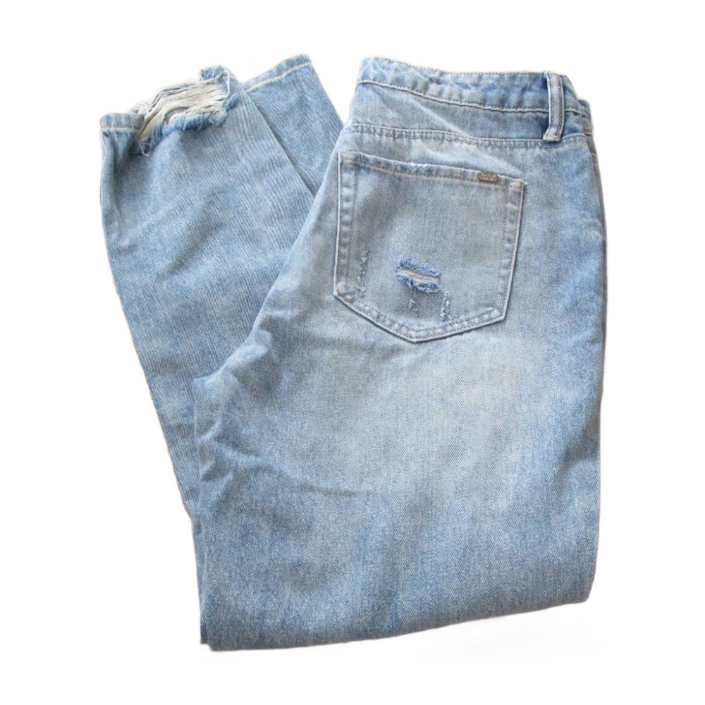Special A High Rise Jeans Womens Size 9 Blue Distressed Light Wash Denim Pants